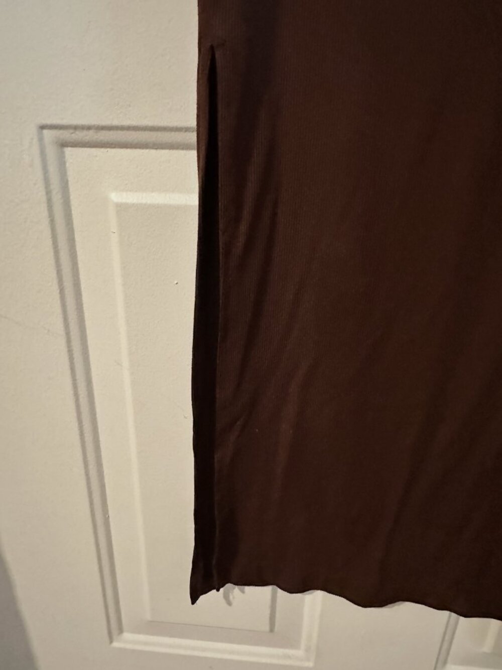No Boundaries Chocolate Brown Knit Maxi Skirt Size XS - Picture 3 of 3